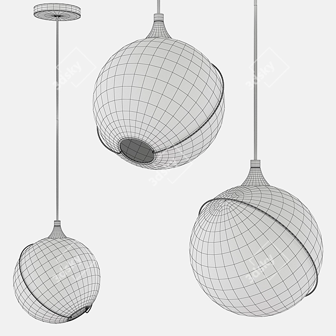 Modern Skye Pendant Ceiling Light 3D model image 2