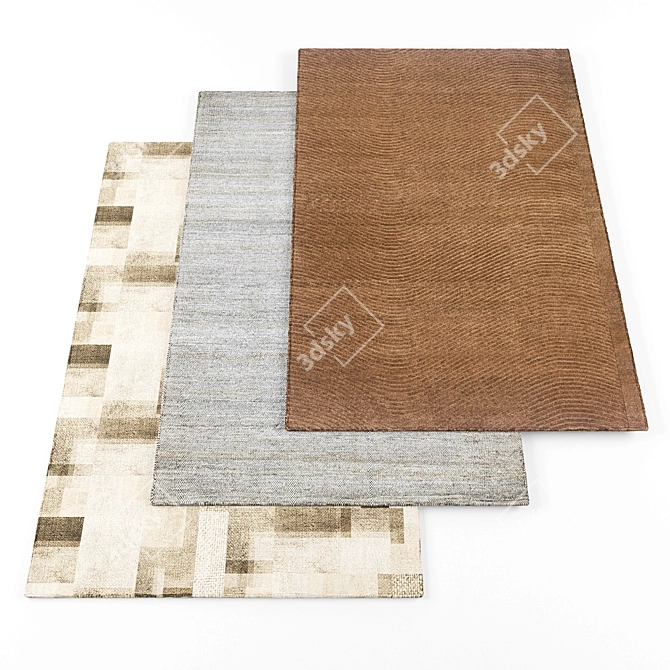 High Resolution Rugs Set 3D model image 1