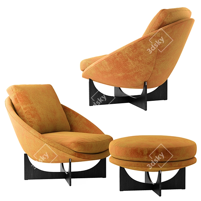 Luxurious 2021 Minotti Lido Armchair 3D model image 6