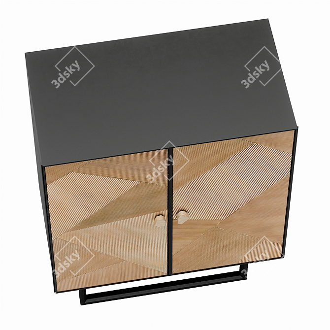 Title: Glamour Gatsby Cocktail Cabinet 3D model image 5