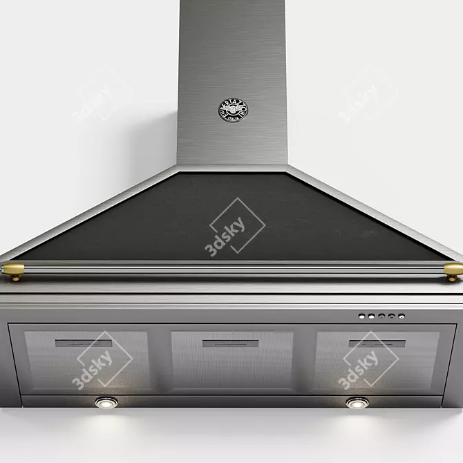 Vintage-inspired Bertazzoni Heritage Hood 3D model image 4