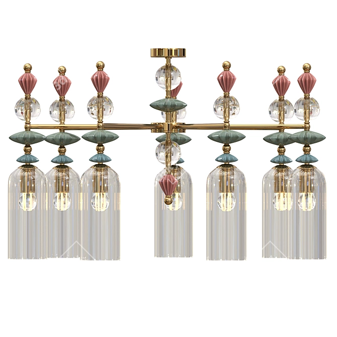 Elegant Odeon Light Bizet Chandelier 3D model image 2