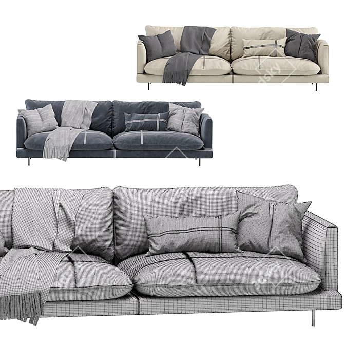 Lema Cloud 2013 Modern Sofa 3D model image 7