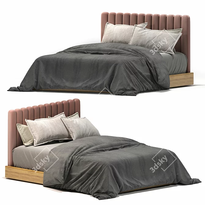 Luxurious Adais Australia Bed 3D model image 1