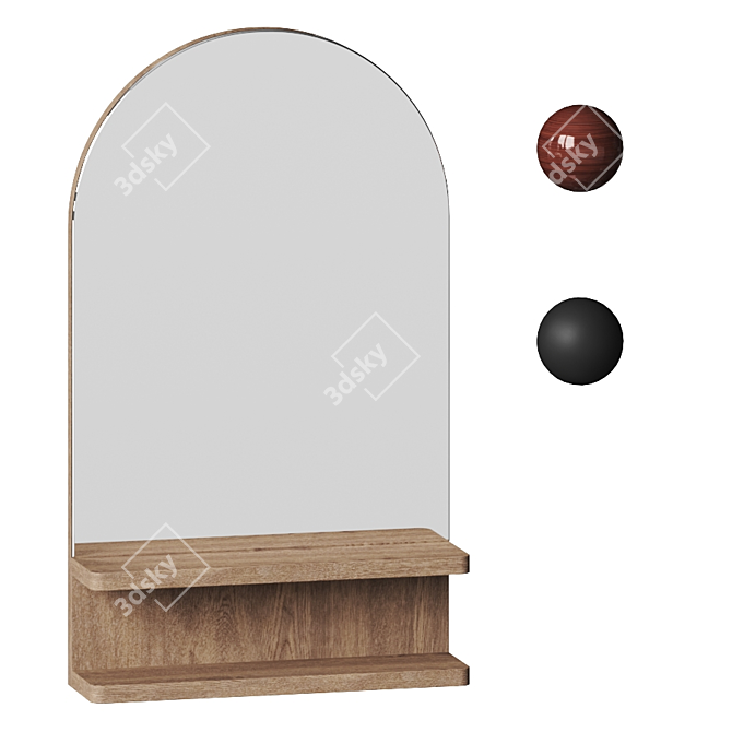 Astora Modern Wall Mirror 3D model image 1