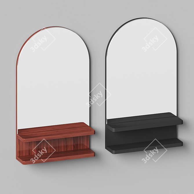 Astora Modern Wall Mirror 3D model image 2