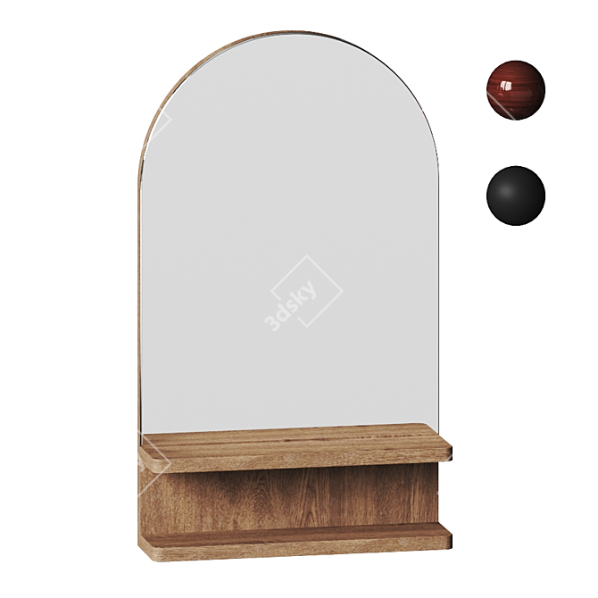 Astora Modern Wall Mirror 3D model image 5