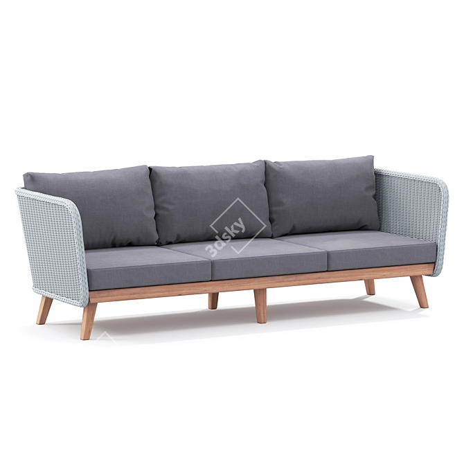 Natural & Gray Grace Bay Sofa 3D model image 1