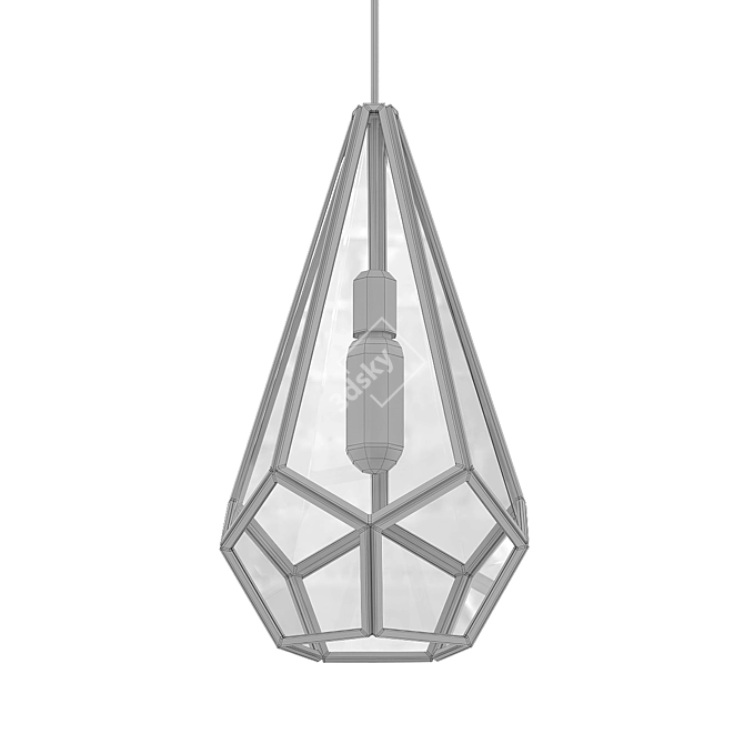 Prismatic Pendant: Modern Illumination 3D model image 3