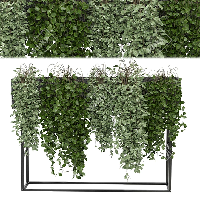 Greenery Charm: Ferm Living Bau Pot Large Set 3D model image 1