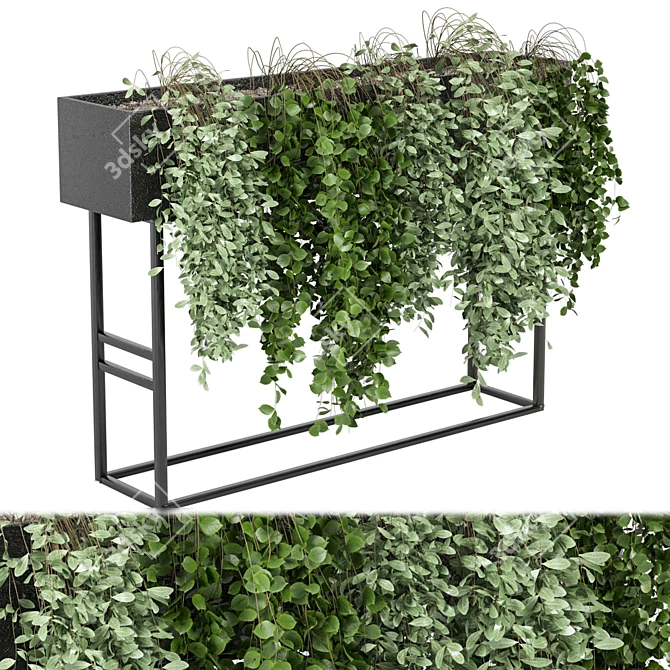 Greenery Charm: Ferm Living Bau Pot Large Set 3D model image 2