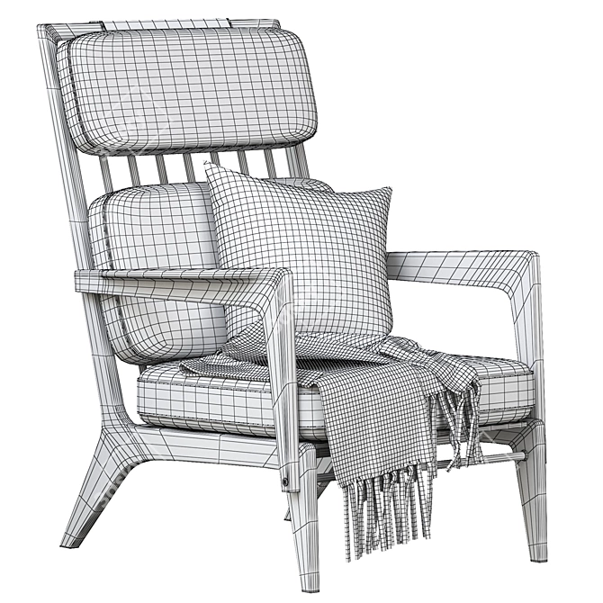 Elevate Your Space: Benchmark Gleda Armchair 3D model image 5