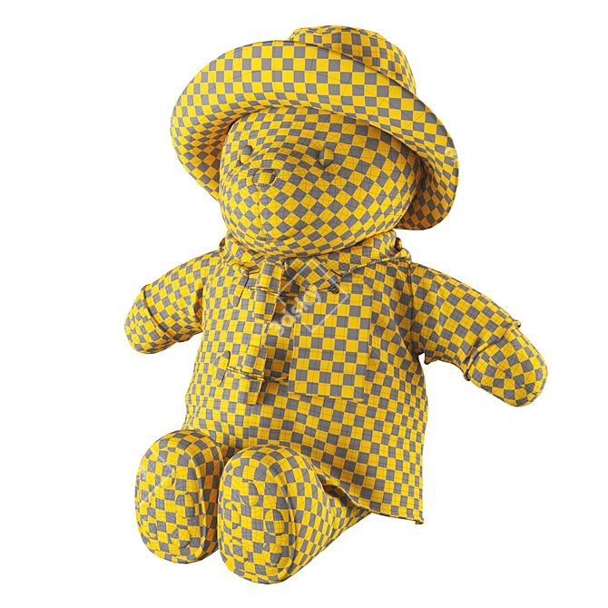 Adorable Paddington Bear Plush 3D model image 6