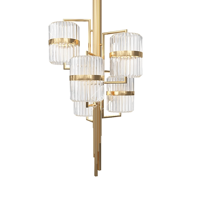 Elegant Liberty Chandelier - Timeless Beauty 3D model image 2