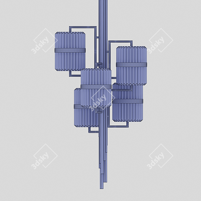 Elegant Liberty Chandelier - Timeless Beauty 3D model image 3