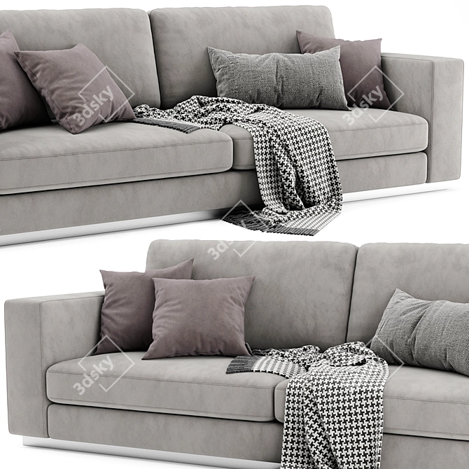 Modern Reversi 2-Seater Sofa by Molteni&C 3D model image 2