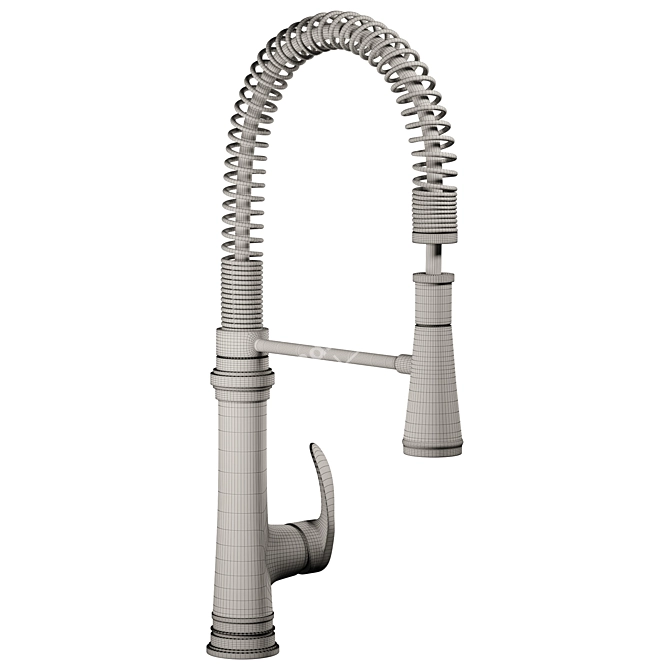 Kohler Bellera: Sleek Stainless Pre-Rinse Faucet 3D model image 3