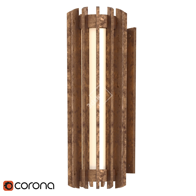 Gothic Inspired Cathedral Sconce 3D model image 1