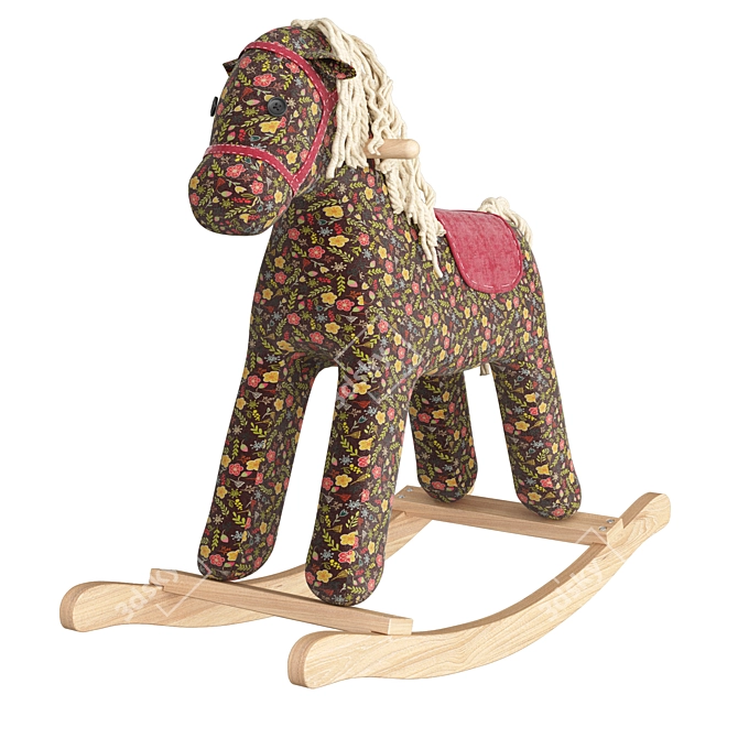 Leader Kids Textile Rocking Horse 3D model image 3