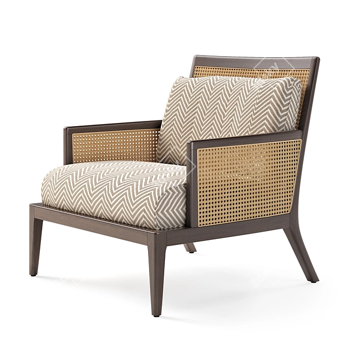 Modish Arture Armchair by Hamilton Conte 3D model image 1