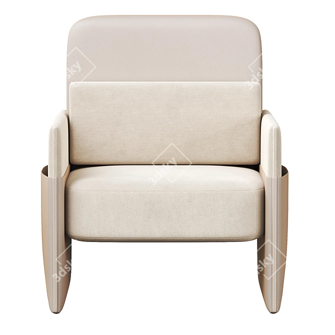 Tabac Lounge Chairs: Sophisticated Comfort for Your Space 3D model image 2