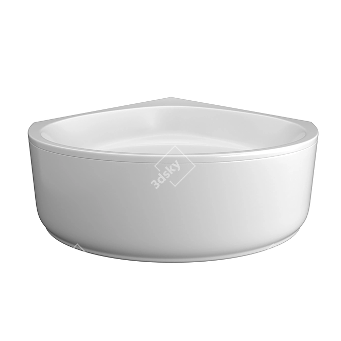 Luxury Corner Bathtub: Kolpa-San Dolores 3D model image 1