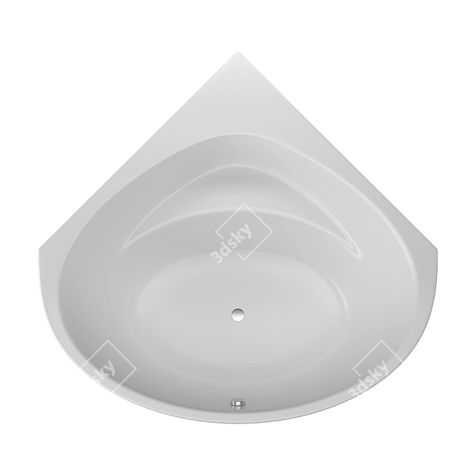 Luxury Corner Bathtub: Kolpa-San Dolores 3D model image 2