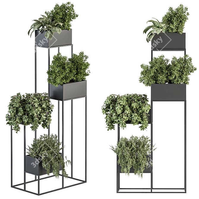 Green Oasis - Indoor Plant Box 3D model image 1