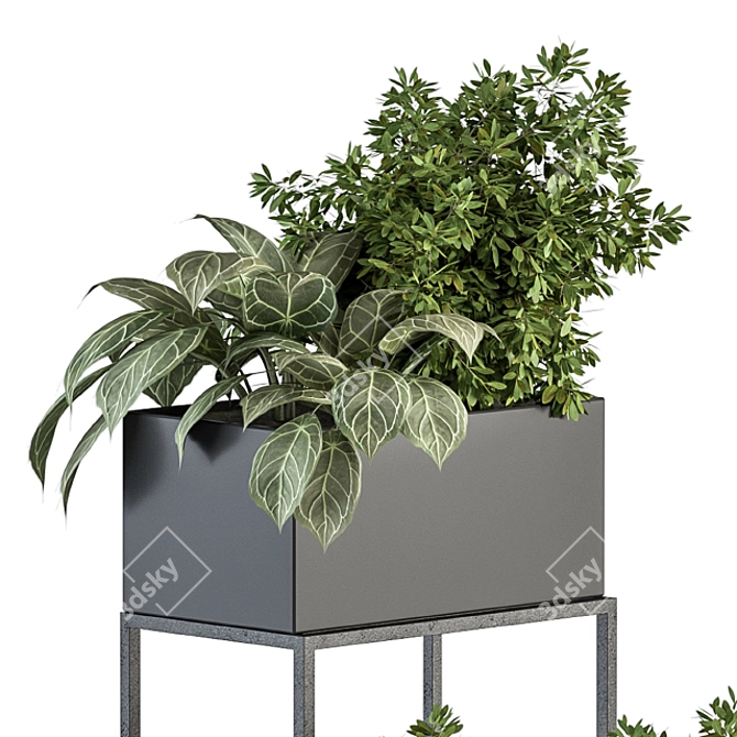 Green Oasis - Indoor Plant Box 3D model image 4