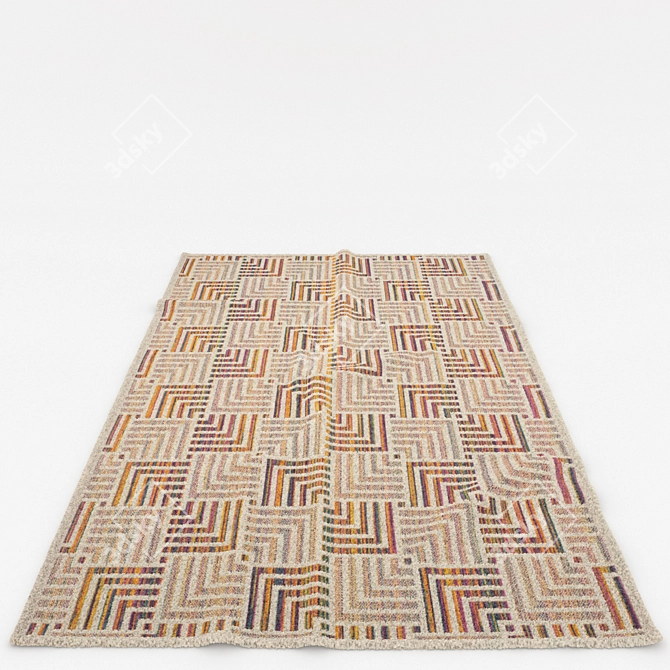 Stylish Set of 6 Rugs 3D model image 6