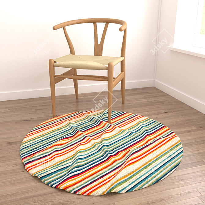 Versatile Rug Set with 8 Variants 3D model image 2