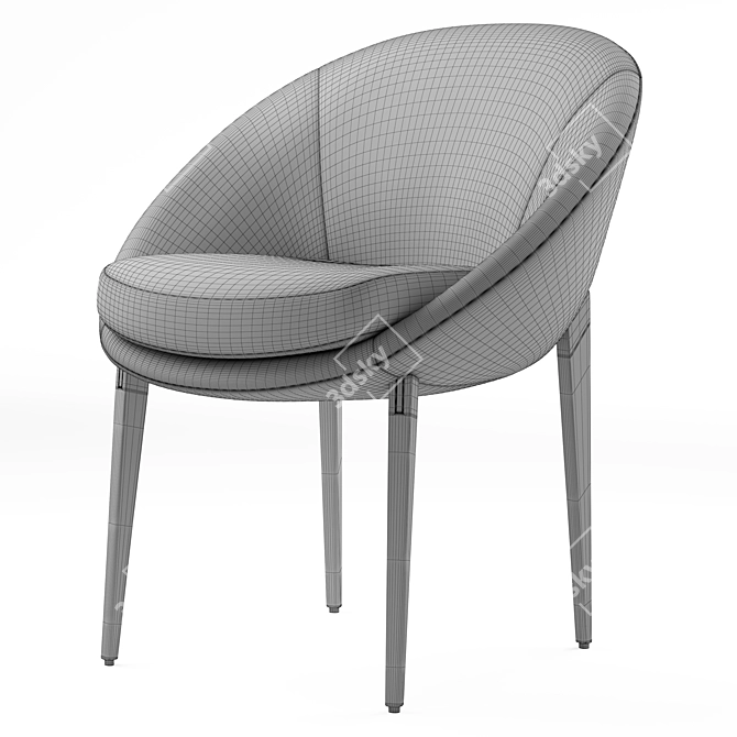 Elegant Minotti Lido Chair & Table 3D model image 7