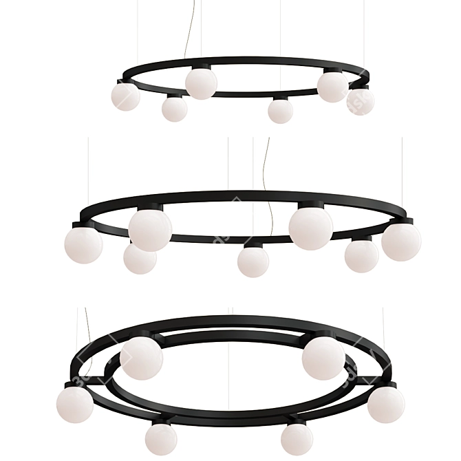 Illuminating Elegance: BALLZZZ LED Pendant 3D model image 5