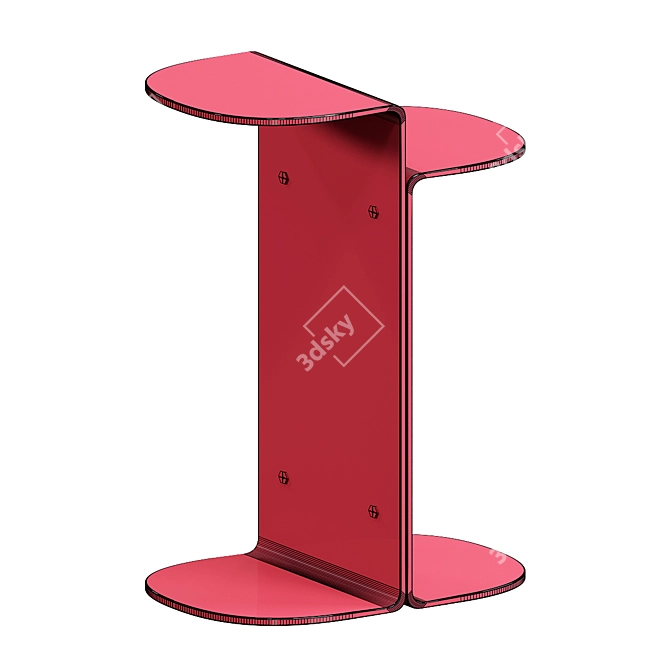 Sleek Steel Side Table: FLIRT 3D model image 3