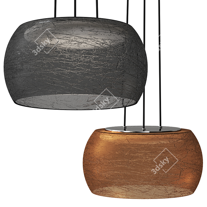 Sleek Solen Pendant Lamp 3D model image 1