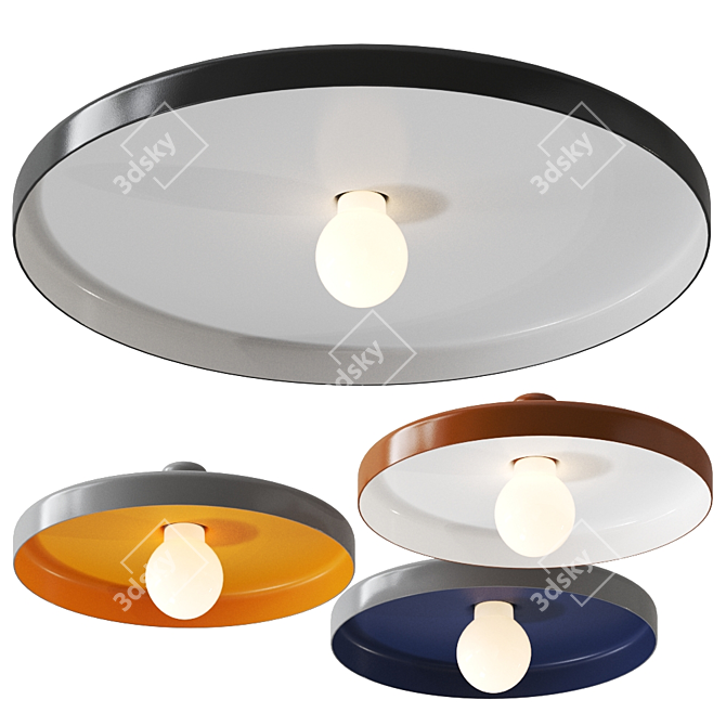 TossB Disk Ceiling Lamp 3D model image 1