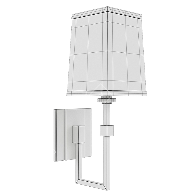 Modern Hudson Valley Fletcher Wall Sconce 3D model image 2