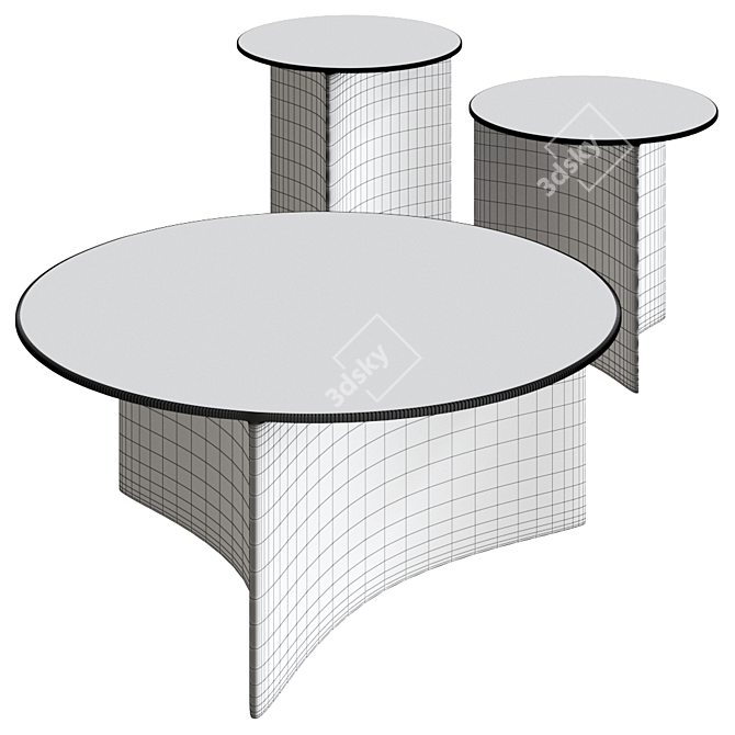 Roda Aspic Coffee Table: Modern Design, Multiple Colors 3D model image 3