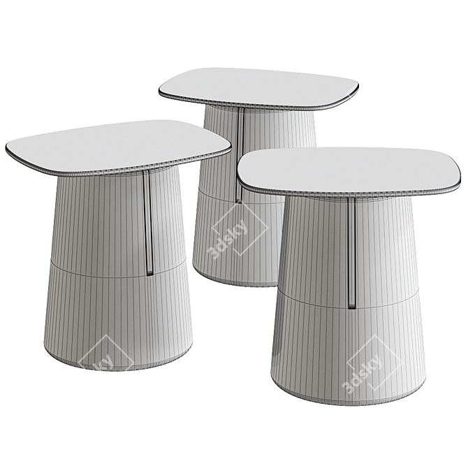 Modern Minimalist Piro Coffee Table 3D model image 2