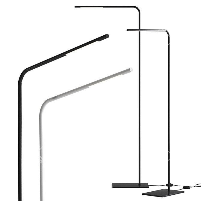 Sleek WL 130 Floor Lamp 3D model image 1