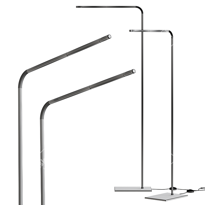 Sleek WL 130 Floor Lamp 3D model image 2