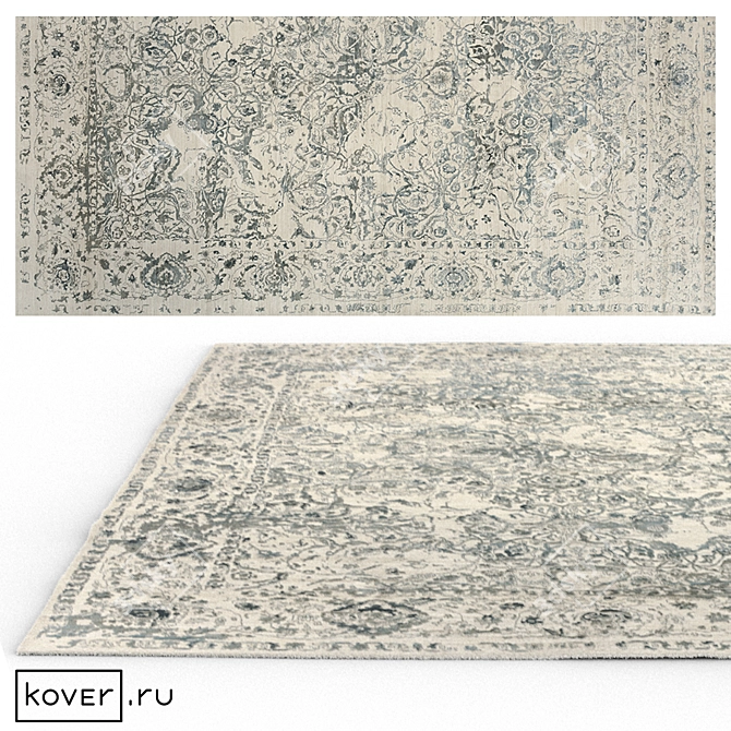 Art de Vivre "THRILL" White Floral Carpet | Kover.ru 3D model image 1