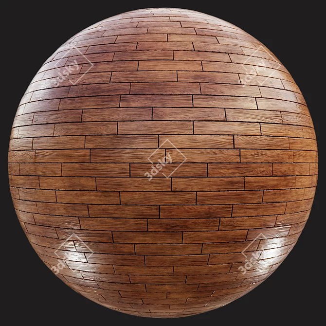 Seamless Wood Tile Collection 3D model image 5