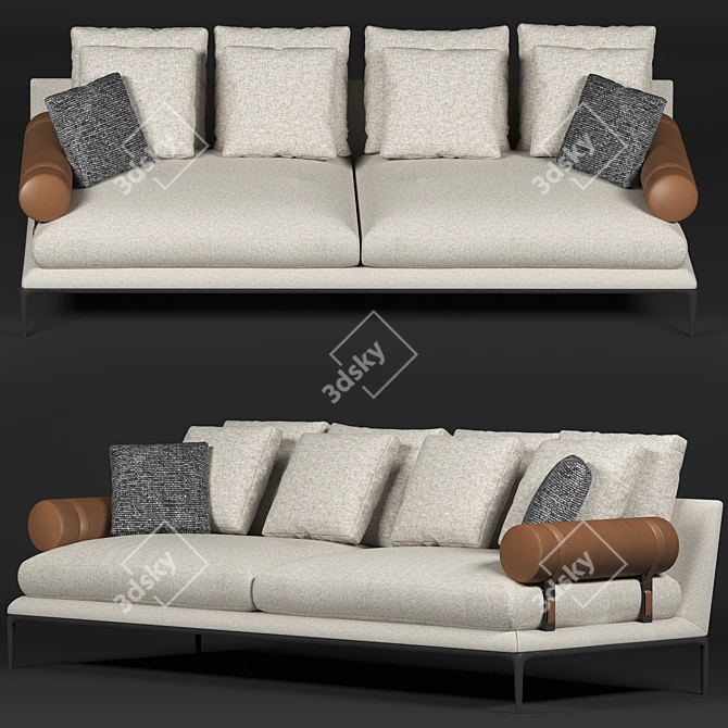 Elegant B&B Atoll Sofa: Luxurious Comfort 3D model image 2