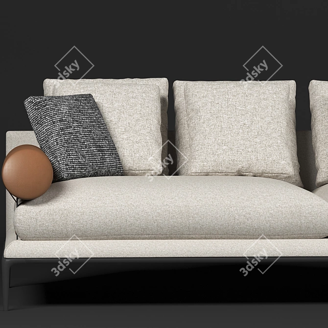 Elegant B&B Atoll Sofa: Luxurious Comfort 3D model image 4