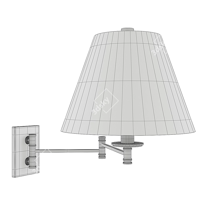 Hudson Valley Claremont Wall Sconce: Elegant Illumination. 3D model image 2