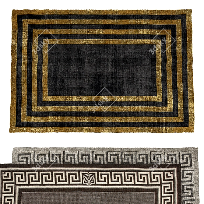 Luxury Versace Rugs - Exquisite Design 3D model image 2