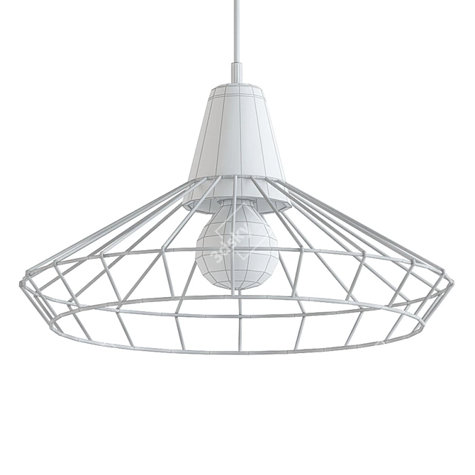 Nordic Hanging Cage Lamp 3D model image 2