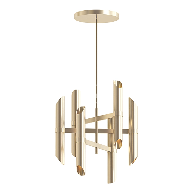 Elegant Casa Milano Shard Chandelier 3D model image 1