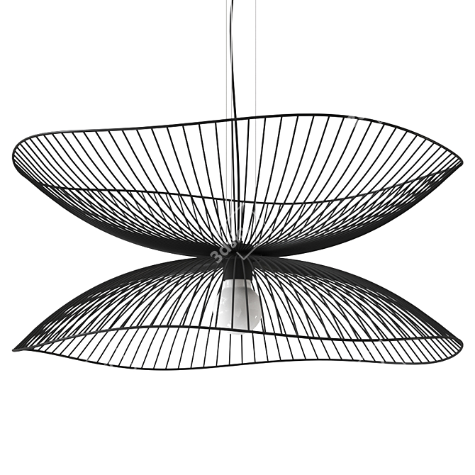 Libellule Black Pendant Lamp 3D model image 2